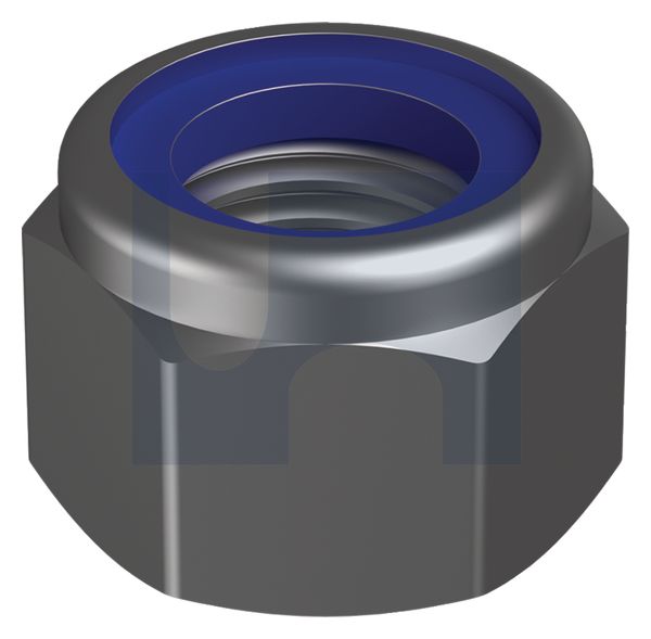 NYLOC HEAVY HEX NUT Z/P CL10 DIN982 HVY NYLOC:M16 thumbnail 5