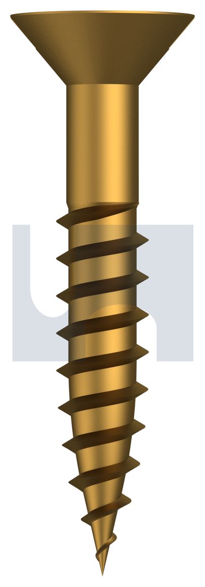 COUNTERSUNK WOOD SCREW BRASS WOOD CSK SL: #08 X 1 thumbnail 5