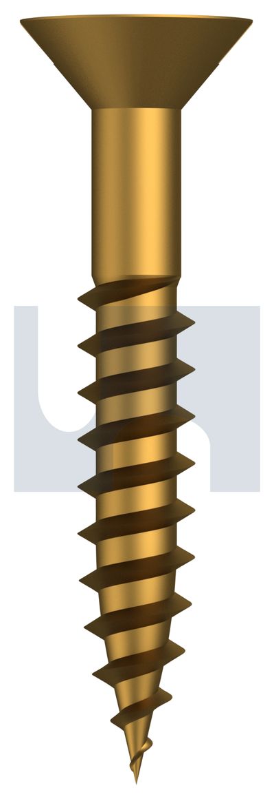 COUNTERSUNK WOOD SCREW BRASS WOOD CSK SL: #10 X 1-1/4 thumbnail 5