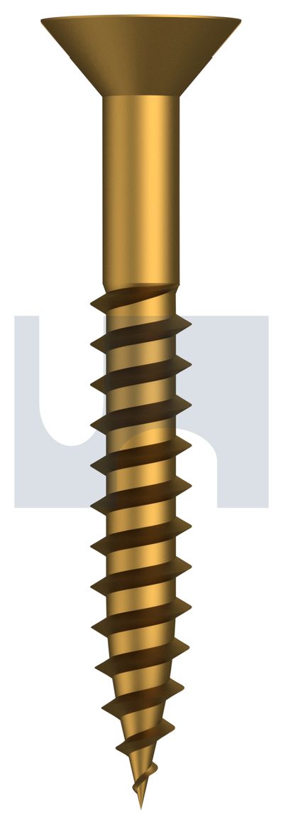 COUNTERSUNK WOOD SCREW BRASS WOOD CSK SL: #10 X 1-1/2 thumbnail 5