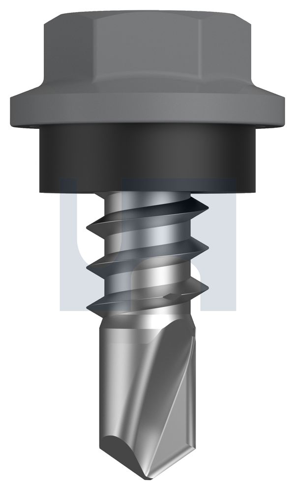 METAL SDS HEX HEAD + WASHER CL4 BG MET SEAL HX: 8-18X 12 thumbnail 5
