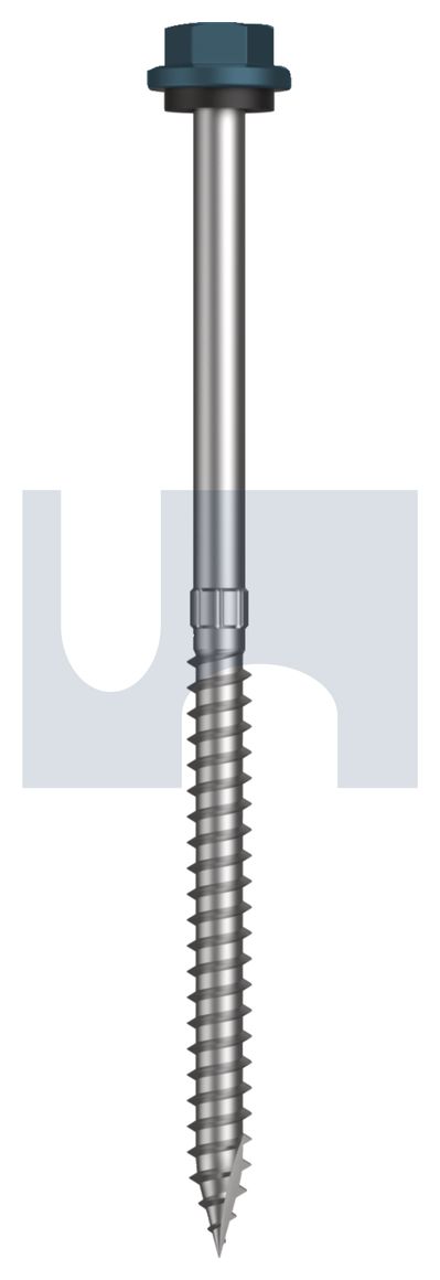 TYPE 17 HEX HEAD + WASHER CL4 BR T17 SEAL HX S:14-10X115 thumbnail 5
