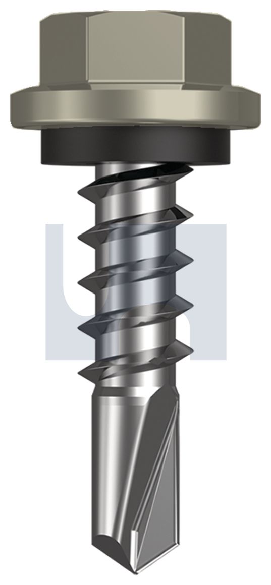 METAL SDS HEX HEAD + WASHER CL4 BU MET SEAL HX:14-10X 25 thumbnail 5