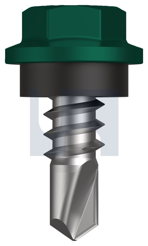 METAL SDS HEX HEAD + WASHER CL4 CG MET SEAL HX: 8-18X 12 thumbnail 5