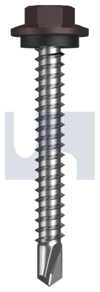 METAL SDS HEX HEAD + WASHER CL4 LO MET SEAL HX:12-14X 45 thumbnail 5