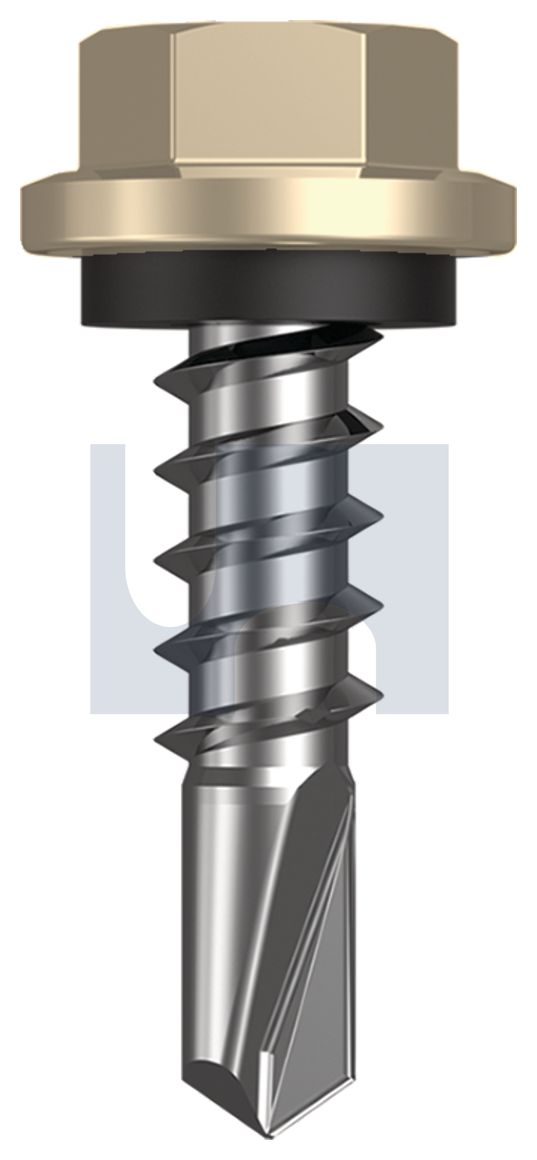 METAL SDS HEX HEAD + WASHER CL4 PA MET SEAL HX:14-10X 25 thumbnail 5