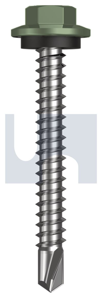 METAL SDS HEX HEAD + WASHER CL4 PE MET SEAL HX:12-14X 45 thumbnail 5