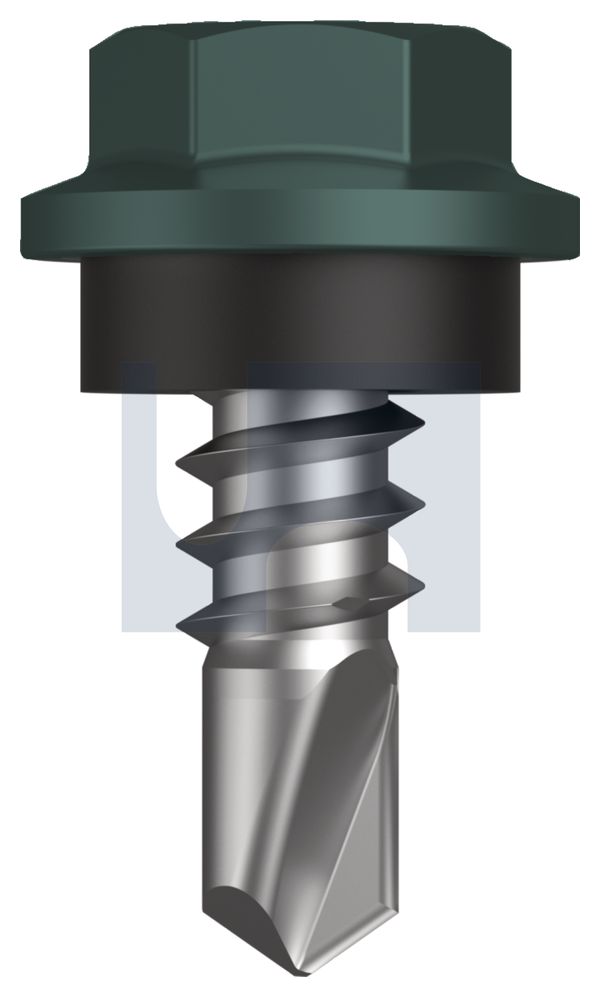 METAL SDS HEX HEAD + WASHER CL4 PL MET SEAL HX: 8-18X 12 thumbnail 5