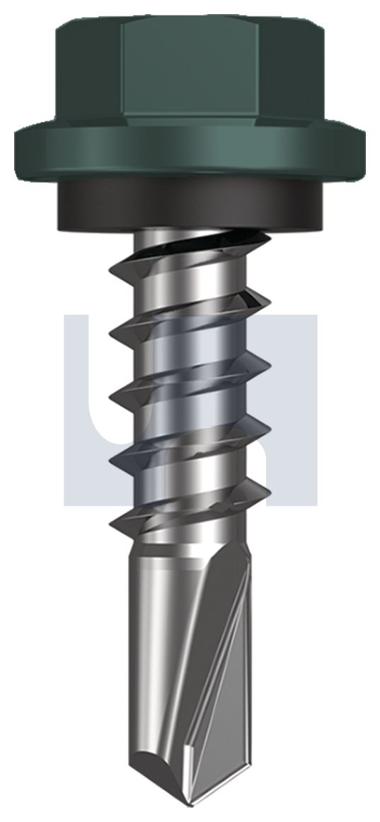 METAL SDS HEX HEAD + WASHER CL4 PL MET SEAL HX:14-10X 25 thumbnail 5