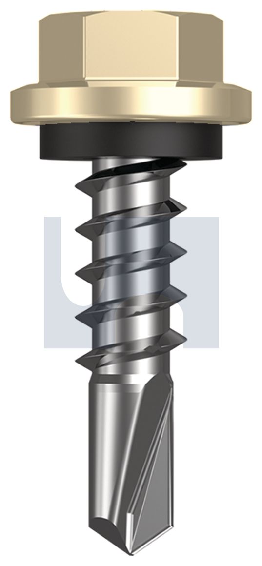 METAL SDS HEX HEAD + WASHER CL4 PR MET SEAL HX:14-10X 25 thumbnail 5