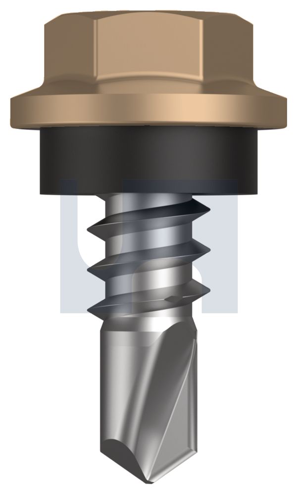 METAL SDS HEX HEAD + WASHER CL4 PT MET SEAL HX: 8-18X 12 thumbnail 5