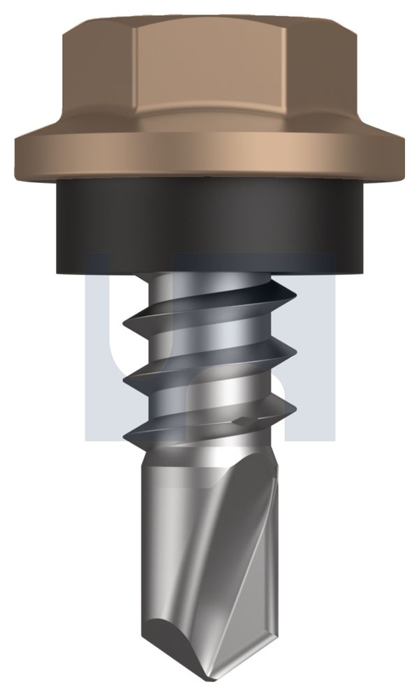 METAL SDS HEX HEAD + WASHER CL4 ST MET SEAL HX: 8-18X 12 thumbnail 5