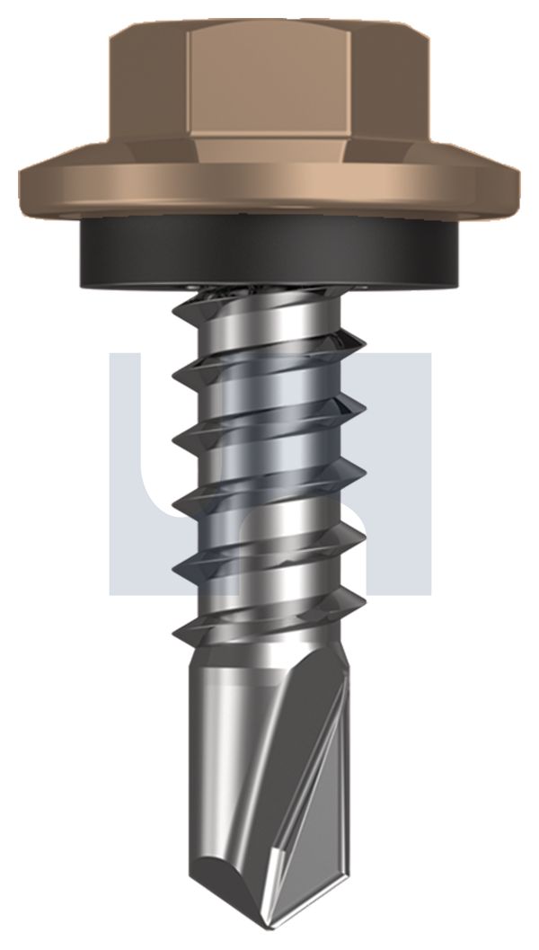 METAL SDS HEX HEAD + WASHER CL4 ST MET SEAL HX:12-14X 20 thumbnail 5
