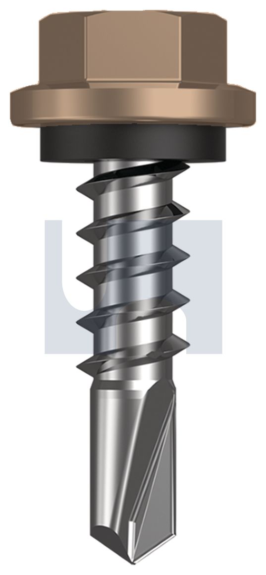 METAL SDS HEX HEAD + WASHER CL4 ST MET SEAL HX:14-10X 25 thumbnail 5