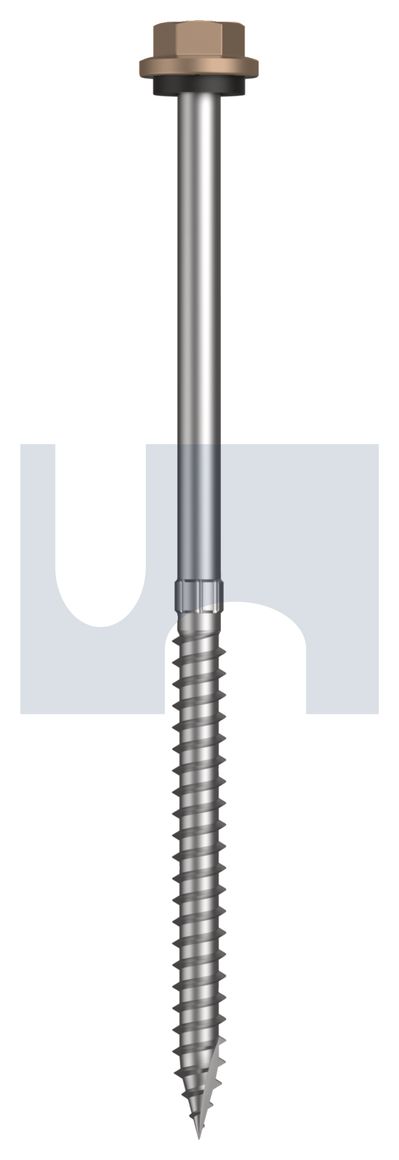TYPE 17 HEX HEAD + WASHER CL4 ST T17 SEAL HX S:14-10X125 thumbnail 5