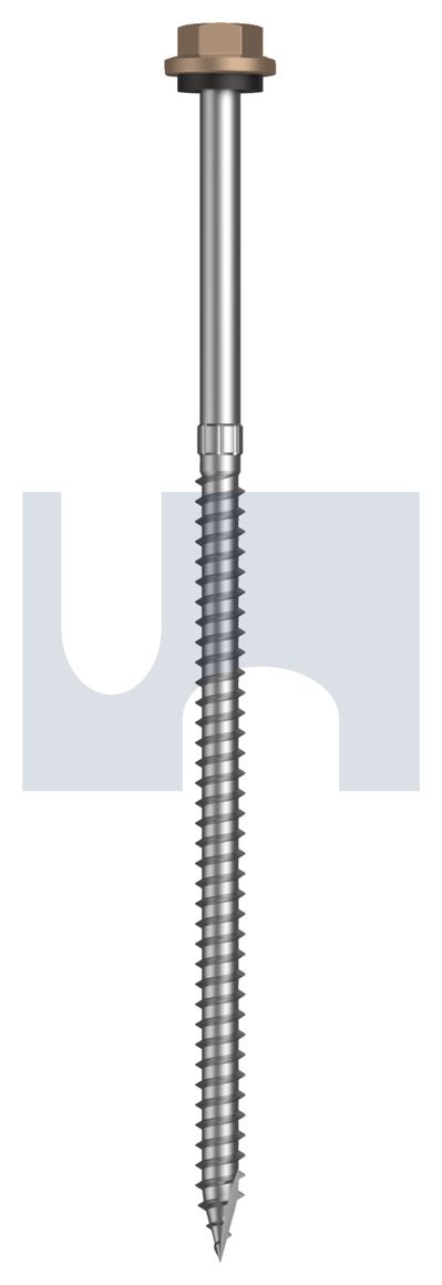 TYPE 17 HEX HEAD + WASHER CL4 ST T17 SEAL HX S:14-10X150 thumbnail 5