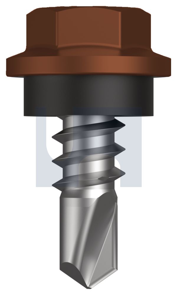 METAL SDS HEX HEAD + WASHER CL4 TE MET SEAL HX: 8-18X 12 thumbnail 5