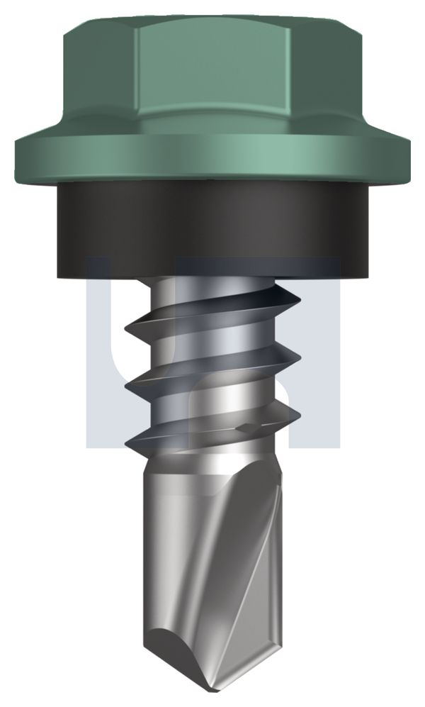 METAL SDS HEX HEAD + WASHER CL4 WI MET SEAL HX: 8-18X 12 thumbnail 5