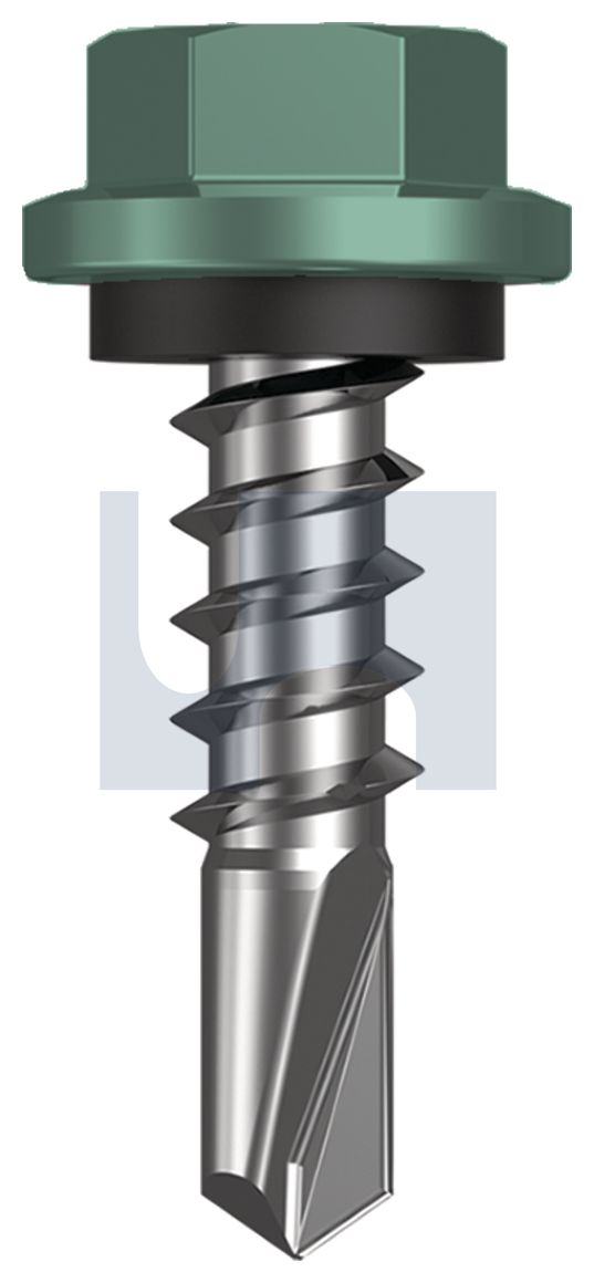 METAL SDS HEX HEAD + WASHER CL4 WI MET SEAL HX:14-10X 25 thumbnail 5