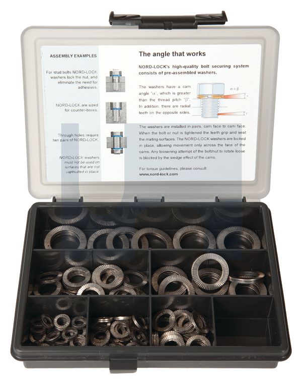 STANDARD WASHER KIT 316 NORD-LOCK ASSORT KIT 100PC thumbnail 5